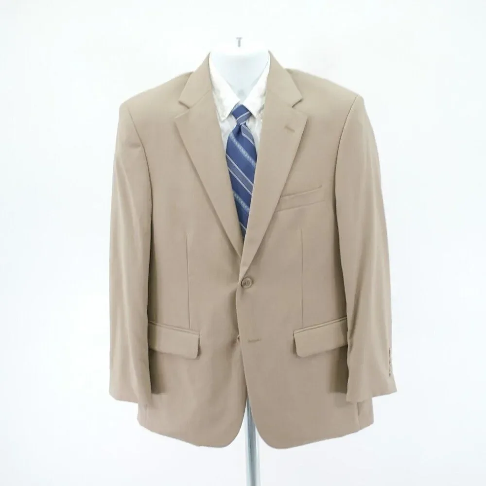 Pronto Uomo Comfort Stretch‎ Wool Tan Blazer 38R 2 Button Tagged 39S